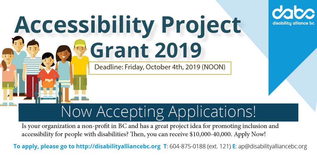 Accessibility Project Grant banner