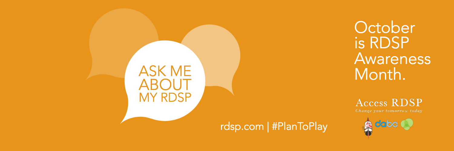 RDSP Awareness Month - Orange Twitter banner